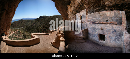 Panorama foto all'interno di Tonto Cliff abitazione Foto Stock