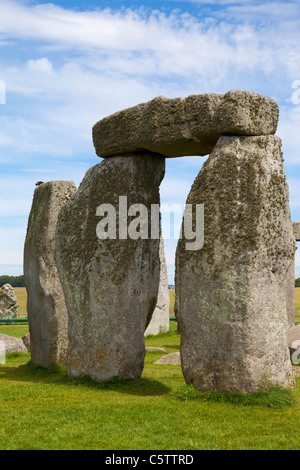 Stonehenge cerchio di pietra vicino a Amesbury Wiltshire, Inghilterra UK GB Europa Foto Stock