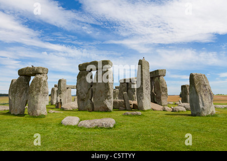 Stonehenge cerchio di pietra vicino a Amesbury Wiltshire, Inghilterra UK GB Europa Foto Stock