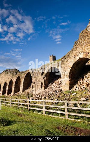 Il ironstone forni presso il sito di Rosedale miniera Est Foto Stock