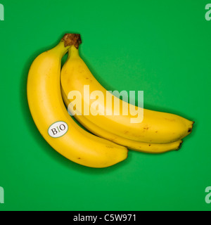 Banane, vista in elevazione Foto Stock