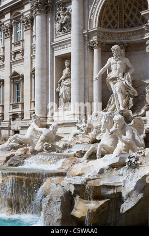 Italia, Roma Fontana di Trevi Foto Stock