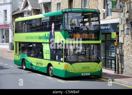 Vectis Meridionale, double decker bus, Ventnor, Isle of Wight, England, Regno Unito Foto Stock
