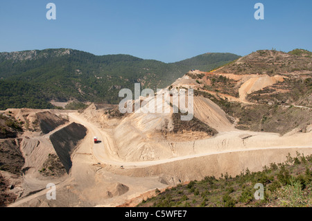 Sud Turchia turco strada nuovi lavori di costruzione Lavori Foto Stock