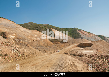 Sud Turchia turco strada nuovi lavori di costruzione Lavori Foto Stock