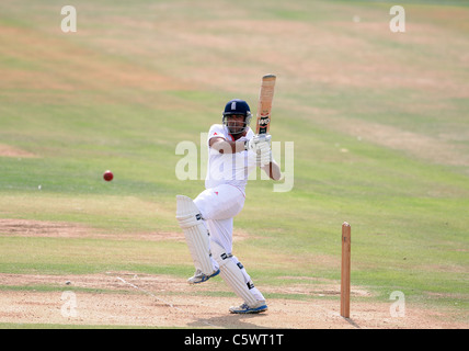 SAMIT PATEL INGHILTERRA NOTTINGHAMSHIRE INGHILTERRA & NOTTINGHAMSHIRE SCARBOROUGH CRICKET CLUB SCARBOROUGH INGHILTERRA 02 Agosto 2011 Foto Stock