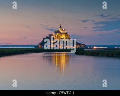 Mont St Michel, Francia Foto Stock