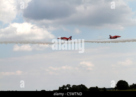 2 HAWK T1 getti frecce rosse frecce rosse TEAM DISPLAY 02 Luglio 2011 Foto Stock