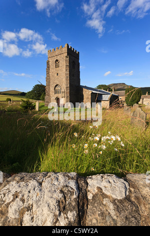 St Oswalds Chiesa di Horton in Ribblesdale, Yorkshire Foto Stock