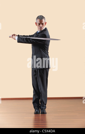 Kung Fu, Daoshu, Bingbu bao dao, imprenditore la spada Foto Stock