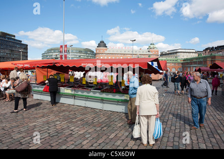 Hakaniemi la piazza del mercato di Helsinki Finlandia Foto Stock