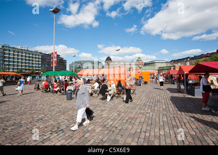 Hakaniemi la piazza del mercato di Helsinki Finlandia Foto Stock