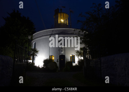 West Usk Lighthouse vicino a Newport Foto Stock