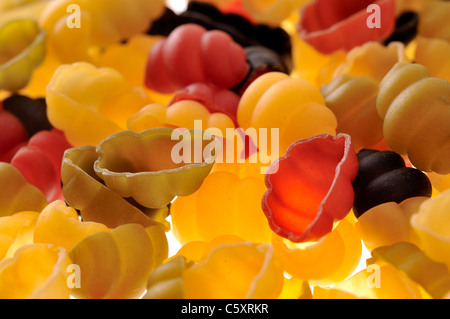 La pasta italiana i serbatoi close-up Foto Stock