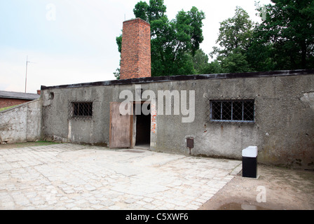 Auschwitz 1 crematorio e la camera a gas Foto Stock