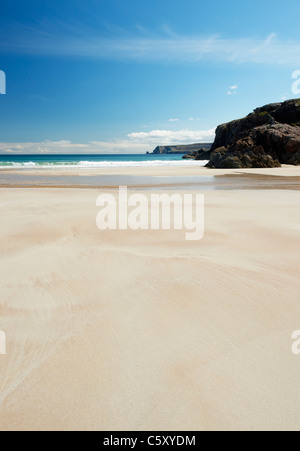 Traigh Allt Chailgeag, una spiaggia vicino a Durness, Sutherland, Highland, Scotland, Regno Unito. Foto Stock