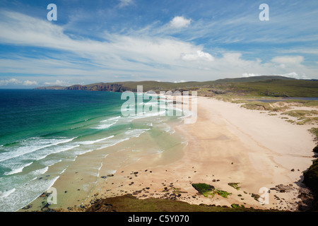 Sandwood Bay, Sutherland, Highland, Scotland, Regno Unito. Visto da sud. Foto Stock