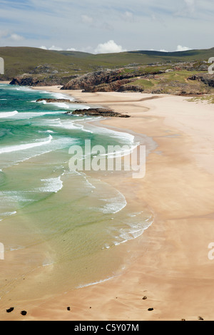 Sandwood Bay, Sutherland, Highland, Scotland, Regno Unito. Visto da sud. Foto Stock