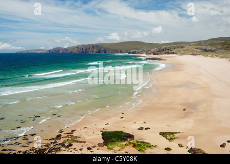 Sandwood Bay, Sutherland, Highland, Scotland, Regno Unito. Visto da sud. Foto Stock