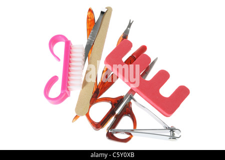 Manicure Set attrezzo Foto Stock