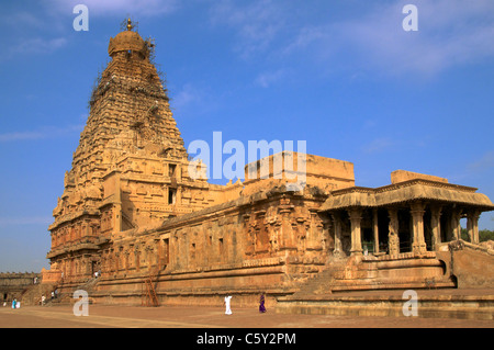 Il Vimana Tempio Brihadishwara Thanjavur Tamil Nadu India del Sud Foto Stock