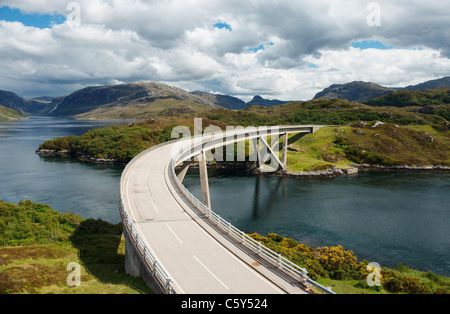 Kylesku Bridge, Sutherland, Highland, Scotland, Regno Unito. Foto Stock