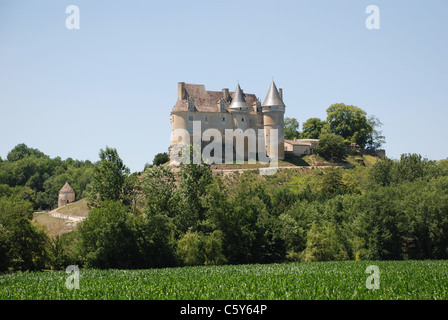 Château de Bannes vicino a Bergerac, Francia Foto Stock