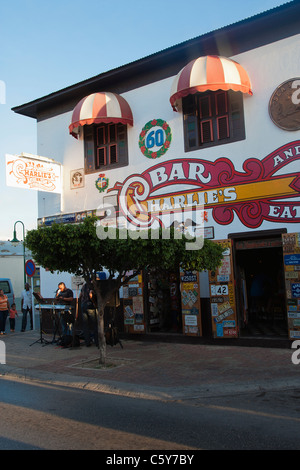 Charlie's Bar e ristorante, San Nicolas, Aruba, Antille olandesi Foto Stock