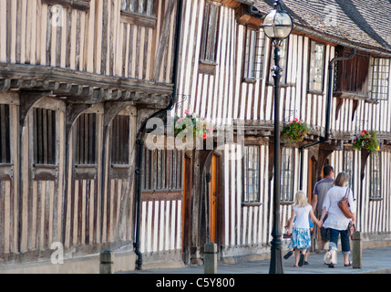 Stratford upon Avon la struttura di legno Tudor edifici. Warwickshire. Regno Unito. Foto Stock