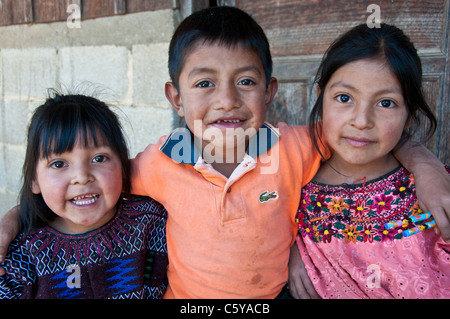 I bambini maya Guatemala Foto Stock