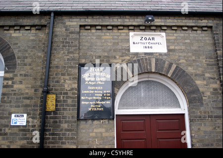 Zoar rigorose e particolare Battista Cappella, Norwich, Norfolk Foto Stock