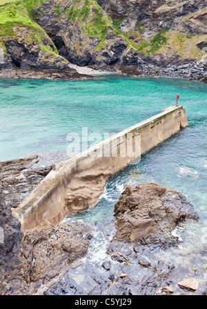 Port Isaac Pier Foto Stock