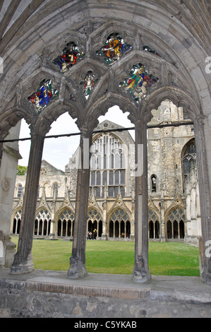 Chiostro Grande, Cattedrale di Canterbury, Canterbury, città di Canterbury, nel Kent, England, Regno Unito Foto Stock