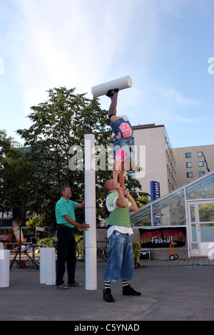 Circus Ruska si esibisce al Tampere Theatre Festival, Finlandia nel 2011 Foto Stock