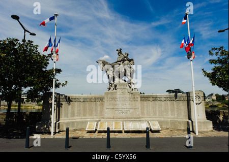 Statua di Saumur, Monumento Foto Stock