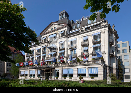 La Svizzera Zurigo, Hotel Eden au Lac, vicino al lago di Zurigo promande Foto Stock
