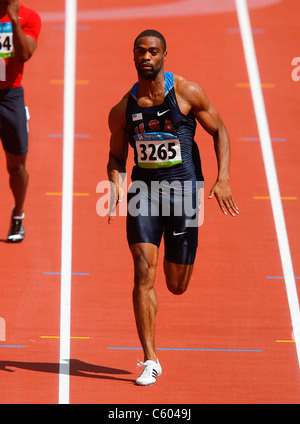 TYSON GAY USA lo stadio olimpico di Pechino CINA 15 Agosto 2008 Foto Stock