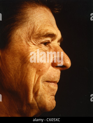 RONALD REAGAN (1911-2004) come quarantesimo Presidente degli Stati Uniti Foto Stock