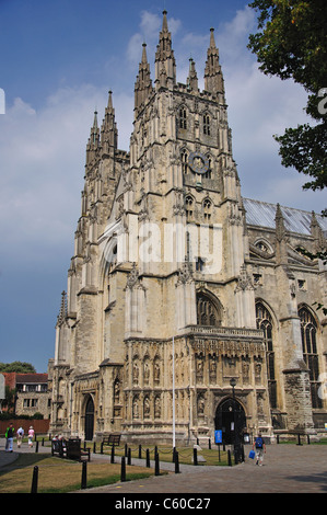 Portico sud, Canterbury Cathedral, Canterbury, città di Canterbury, nel Kent, England, Regno Unito Foto Stock