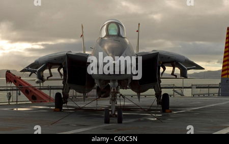 Grumman F-14A Tomcat USS Hornet Foto Stock