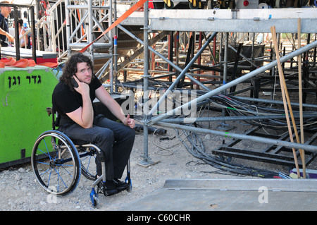 Kochav Nolad (è nata una stella) la versione israeliana dell'idolo americano. Ron Weinreich Luglio 2011 Foto Stock