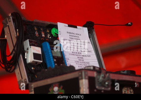 Alimentatore a lo splendore Festival. canzone alimentatore di fogli sono ora cantante e chitarrista Grant Nicholas e bass player Taka Hirose, accompagnata da musicisti di sessione Foto Stock