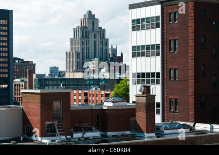 Tetti di Montreal, Qc, Canada Foto Stock