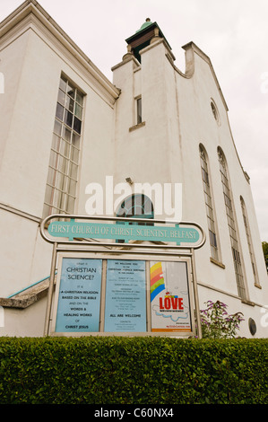 La prima chiesa di Cristo, scienziato, Belfast Foto Stock