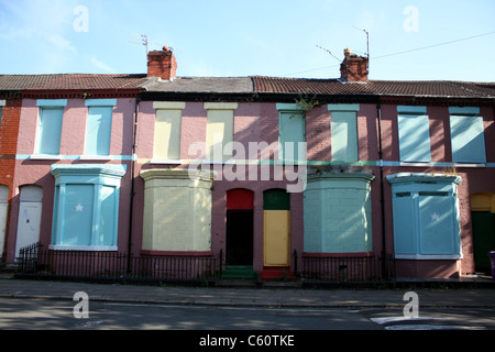 Case vacante in Toxteth, Liverpool Foto Stock