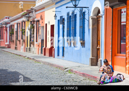 Calle del Arco, Antigua, Guatemala Foto Stock
