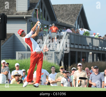 Ryo Ishikawa (JPN) esecuzione per il WGC Bridgestone Invitational 2011. Foto Stock