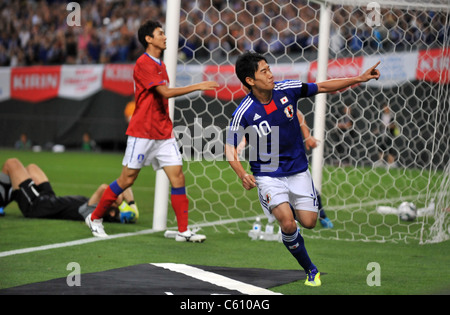 Shinji Kagawa (JPN) giocando per la KIRIN Challenge Cup 2011 : Giappone Corea 3-0. Foto Stock