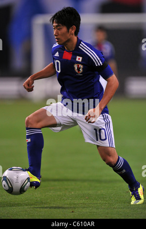 Shinji Kagawa (JPN) giocando per la KIRIN Challenge Cup 2011 : Giappone Corea 3-0. Foto Stock