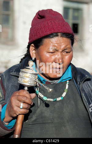 Ladakhi donna Foto Stock